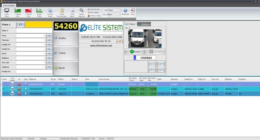 E-İrsaliye kantar programı