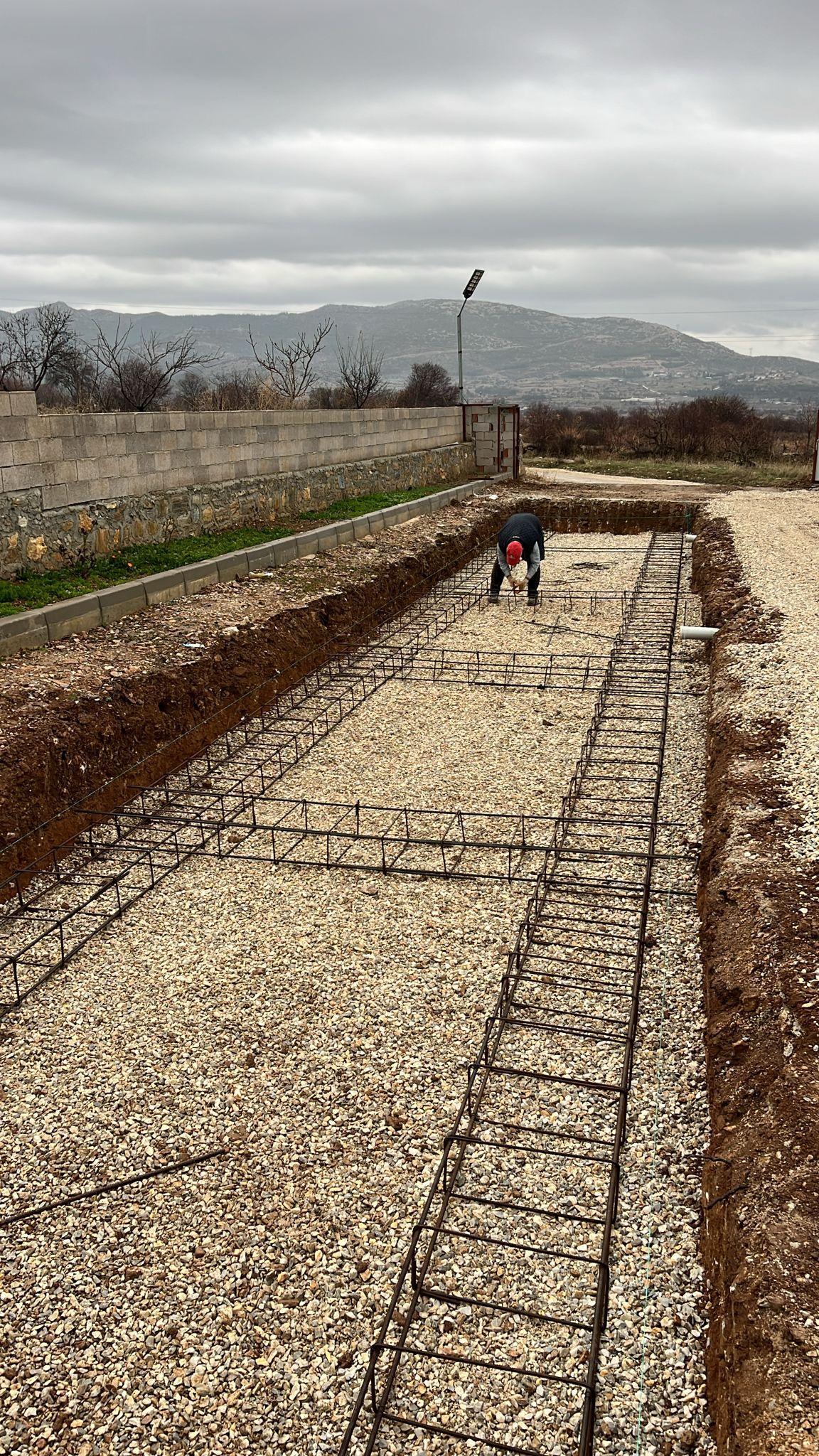 Kantar Temel Betonarme Çalışması — Çalışma Anı
