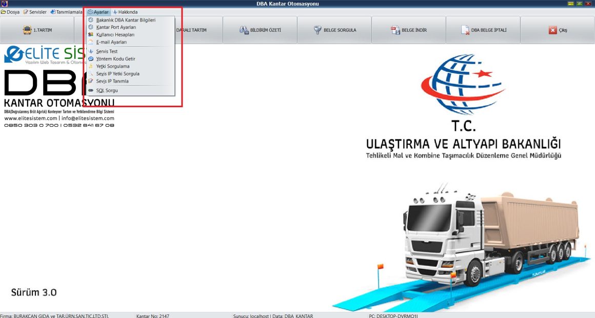 DBA Kantar Programı DBA Kantar Programı