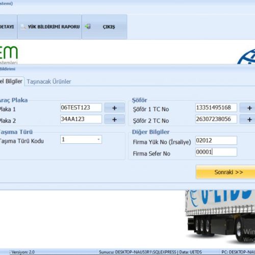 U-ETDS – Ulaştırma Elektronik Takip ve Denetim Sistemi Çözümlerimiz