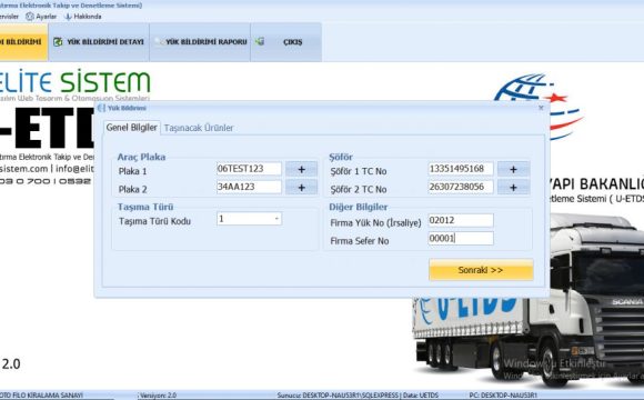U-ETDS – Ulaştırma Elektronik Takip ve Denetim Sistemi Çözümlerimiz U-ETDS – Ulaştırma Elektronik Takip ve Denetim Sistemi Çözümlerimiz